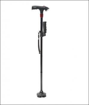 Zweihändiger Gehstock mit LED Licht und Sirene